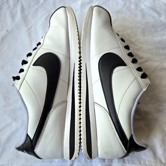 Nike Cortez White Black DM4044-105 Shoes Sneakers Men's Size 8 - Picture 4 of 9